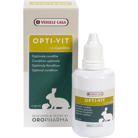 Oropharma Opti-Vit + L-Carnitine Optimale Conditie knaagdieren En Konijnen 50ml