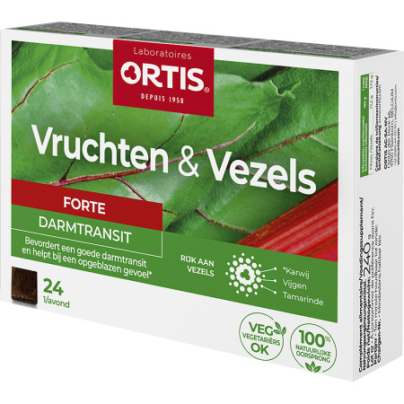 Ortis Vruchten & Vezels Forte Darmtransit 24 Blokjes