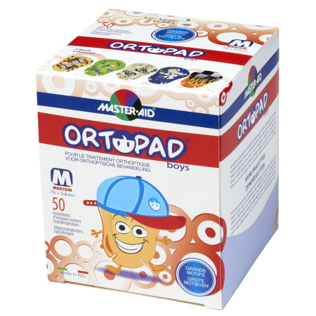 Ortopad Medium For Boys Oogpleister 50 Stuks (73322)
