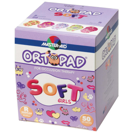 Ortopad Soft Girls Oogocclusiepleister Medium Maat 76x54m Stuks 50
