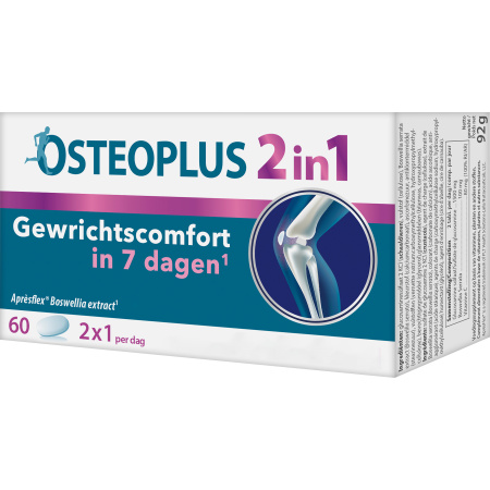 Osteoplus 2in1 Voedigssupplement Gewrichtscomfort En Gezond Kraakbeen 60 Tabletten