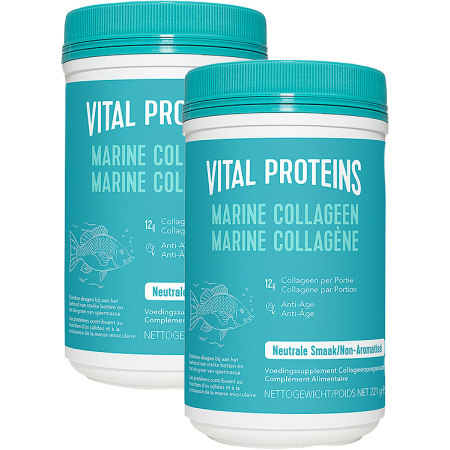 Pack Van 2 Vital Proteins Marine Collageen Anti-ging Niet-Gearomatiseerd Voedingssupplement 221g