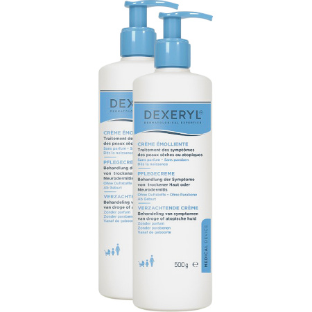 Pack Van 2 Dexeryl Verzachtende Creme Zeer Droge Of Atopische Huid Gezicht En Lichaam 500g