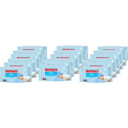 Pack Van 24 Huggies Pure Billendoekjes 56 Stuks