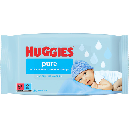 Pack Van 36 Huggies Pure Billendoekjes 56 Stuks