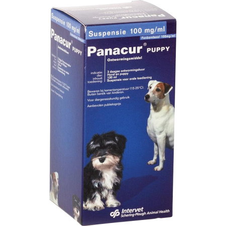 Panacur Puppy Fenbendazole 100mg/ml Orale Suspensie Honden En Puppies Flacon 100ml