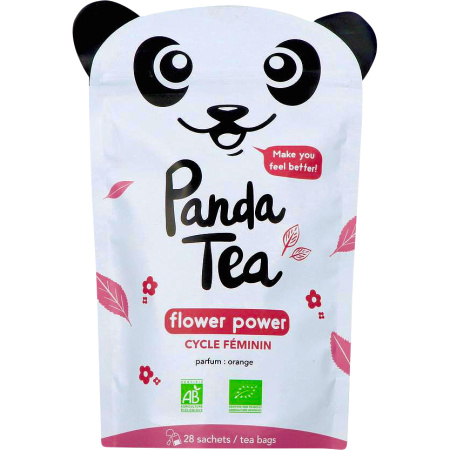 Panda Tea Flower Power Vrouwelijke Cyclus Kruideninfusie 28 Zakjes