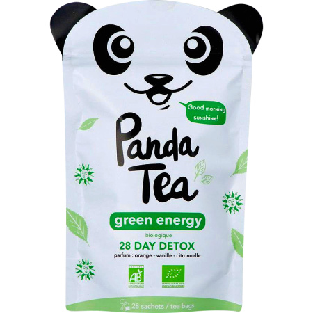 Panda Tea Green Energy Biologische Kruideninfusie 28 Zakjes