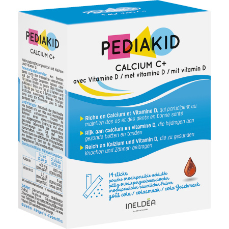 Pediakid Calcium C+ Cola Smaak Poeder 14 Zakjes