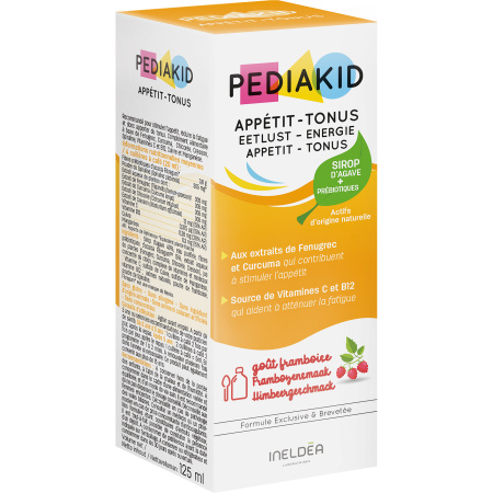 Pediakid Eetlust-Energie Frambozen Smaak Fles 125ml