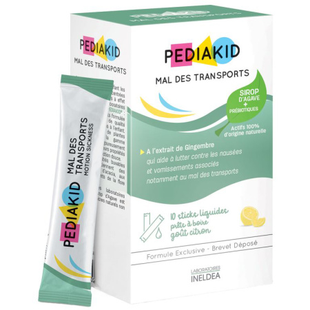 Pediakid Gerust Op Reis Voedingssupplement Smaak Citroen 10 Vloeibare Sticks