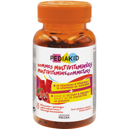 Pediakid Multivitamine Gommetjes Kersen Smaak 60 Stuks