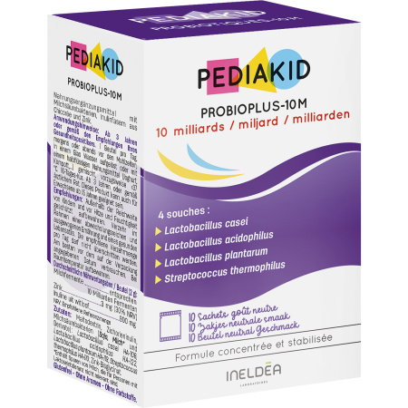 Pediakid Probioplus-10M Voedingssupplement Neutraal Smaak 10 Zakjes