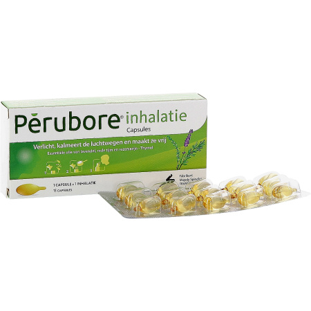 Perubore Inhalator Essentiële Olie 15 Capsules
