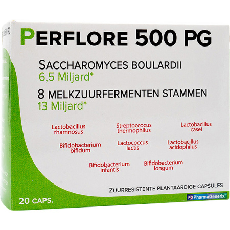 Pg Pharmagenerix Perflore 500 Pg 20 Capsules