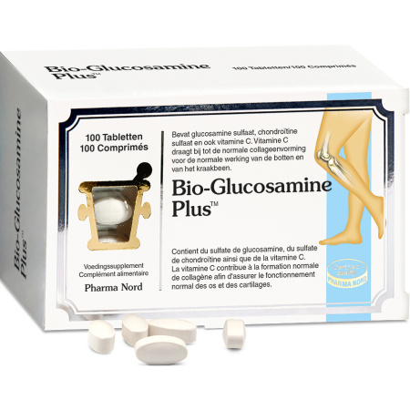 Pharma Nord Bio-Glucosamine Plus Glucosamine Kraakbeen En Botten 100 Tabletten