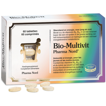 Pharma Nord Bio-Multivit Multivitaminen Immuniteit + Energie 60 Tabletten