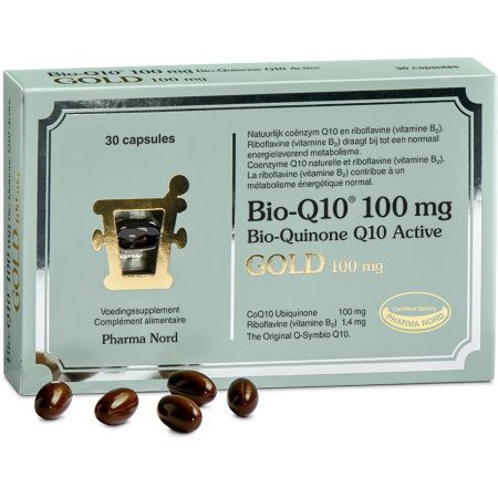 Pharma Nord Bio-Q10 100mg Ubiquinon Energie Gold 30 Capsules
