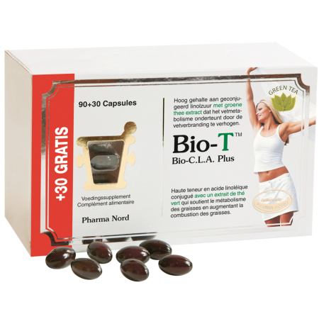 Pharma Nord Bio-T Linolzuur + Groene Thee Extract Metabolisme 90 + 30 Capsules Gratis