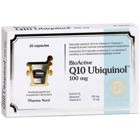 Pharma Nord BioActive Q10 100mg Ubiquinol Energie 20 Capsules