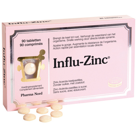 Pharma Nord Influ-Zinc Vitamine C + Zink Immuniteit 90 Tabletten
