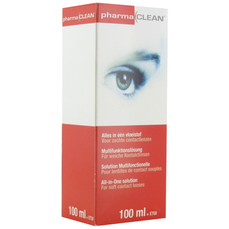 Pharmaclean Alles-In-Een Vloeistof Reisetui Lensreiniger Fles 100ml + Lenshouder