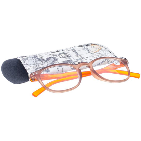 Pharmalens Pharmaglasses Leesbril +2.00 Bruin/Oranje 1 Stuk