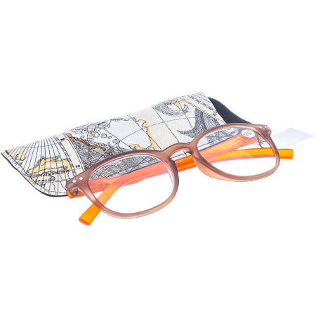 Pharmalens Pharmaglasses Leesbril/Computer +2.50 Bruin-Oranje 1 Paar