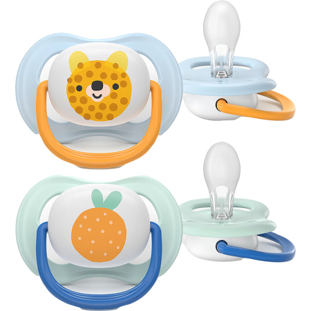Philips Avent Fopspeen +0m Air Collectie Jongen 2 Stuks