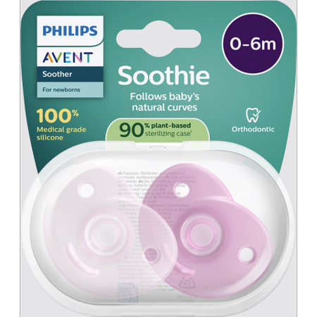 Philips Avent Fopspeen +0m Soothie Mix 2 Stuks