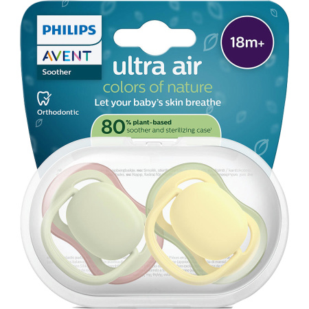Philips Avent Fopspeen +18m Air Mint/Ivoor 2 Stuks