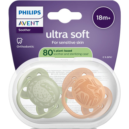 Philips Avent Fopspeen +18m Soft Motief 2 Stuks