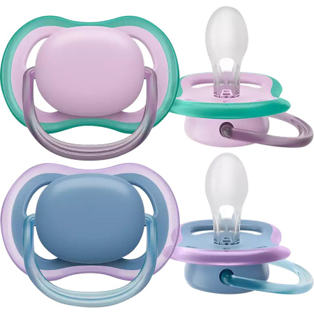 Philips Avent Fopspeen +6 Maanden Ultra Air Lila Blauw 2 Stuks