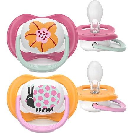 Philips Avent Fopspeen +6m Air Collectie Meisje 2 Stuks
