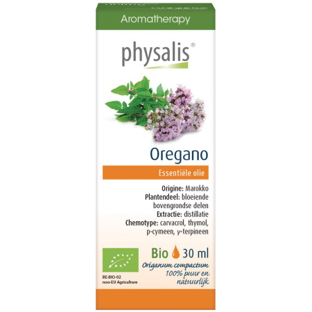 Physalis Oregano Essentiële Olie Bio Fles 30ml