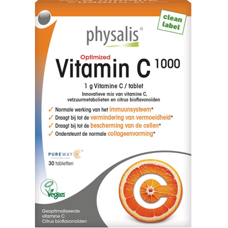 Physalis Vitamine C 1000 Geoptimaliseerd Vegan 30 Tabletten