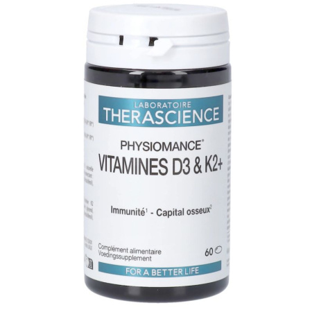 Physiomance Vitaminen D3 En K2+ 60 Capsules