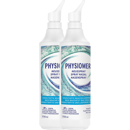 Physiomer Normal Jet Neusspoeling Verstopte Neus En Verkoudheid 2x210ml