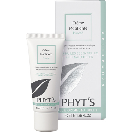 Phyt's Matterende Crème Zuiverheid Vette Huid Met Neiging Tot Acne Tube 40ml