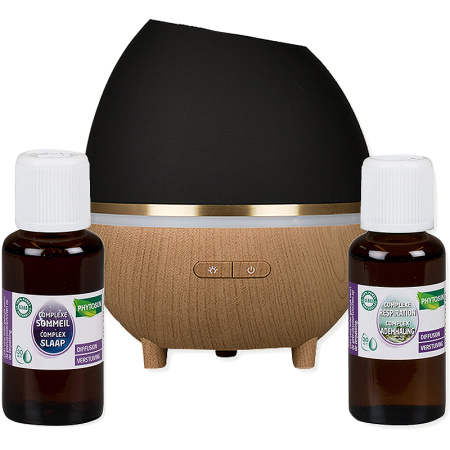 Phytosun 3In1 Etherische Olie Verstuiver + Respiratiore Complex 30ml + Slaap Complex 30ml