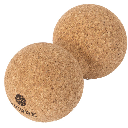 Pierre Sports Dubbele Kurken Massagebal Ø10cm 1 Stuk