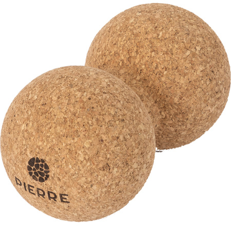 Pierre Sports Dubbele Kurken Massagebal XL Ø8cm 1 Stuk