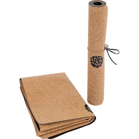 Pierre Sports Travel Yogamat Van Natuurkurk Opvouwbaar 183x65x0,15cm 1 Stuk