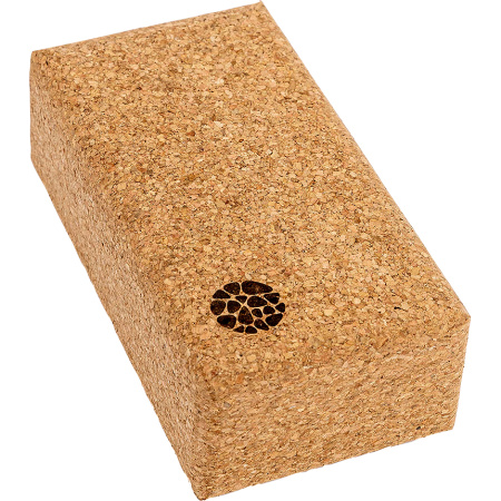 Pierre Sports Yogablok Van Natuurkurk 22,7x12x7,5cm 1 Stuk