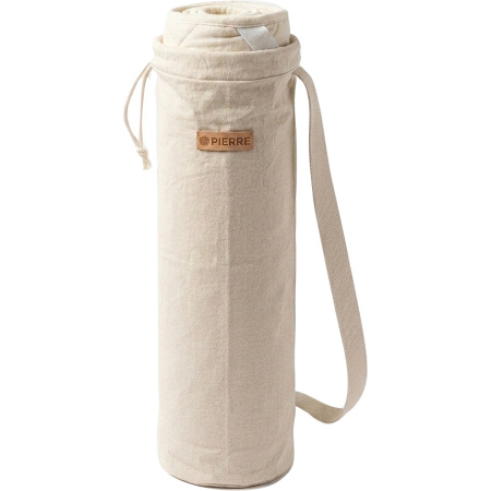 Pierre Sports Yogamat Overtrek Van Merinowol En Katoen Met Yogatas 183x65x0,5cm 1 Stuk