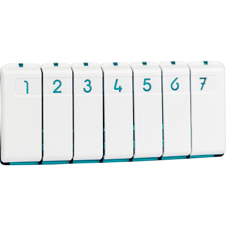 Pilbox Tempo City Wit/Blauw 1 Stuk