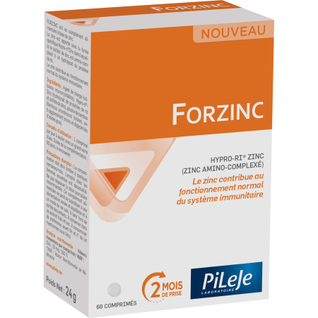 PiLeJe Forzinc 15mg Voedingssupplement Immuniteit 60 Tabletten