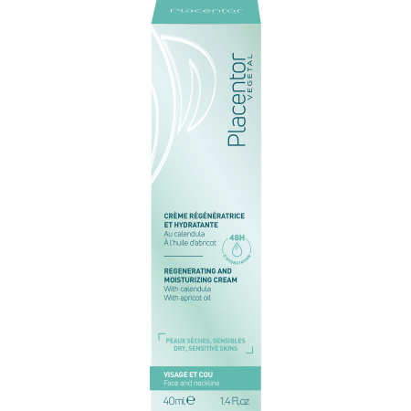 Placentor Vegetal Regenererende Hydraterende Crème Droge Huid Tube 40ml