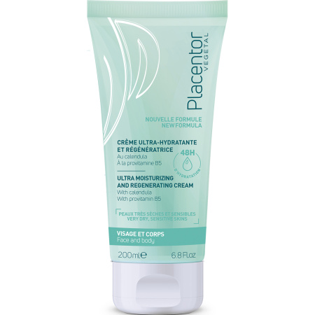 Placentor Vegetal Ultra-Hydraterende & Regenererende Crème Zeer Droge Huid Tube 200ml