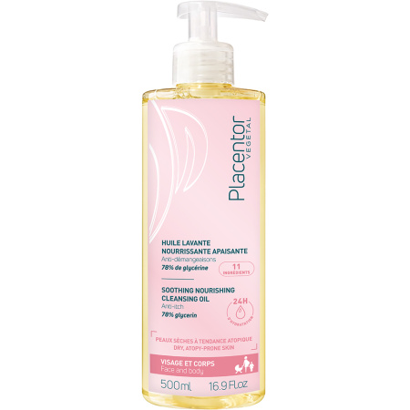 Placentor Vegetal Voedende Kalmerende Wasolie Pompflacon 500ml